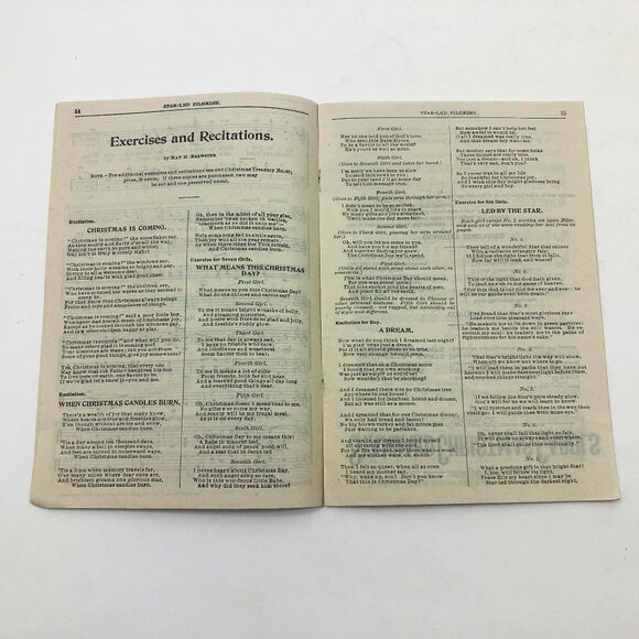 Star Led Pilgrims Reduced Size Sales Sampler Booklet Lorenz Publishing 1929 - Picture 4 of 5